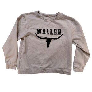Morgan Wallen Sweatshirt Women XL Country Music Concert Song Title Back Western